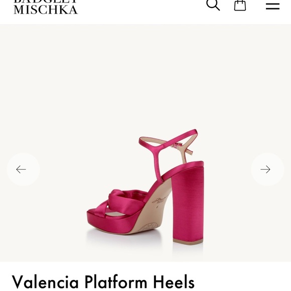 BADGLEY MISCHKA | Jewel Valencia platforms Sz 9.5 Pink punch - Picture 4 of 8
